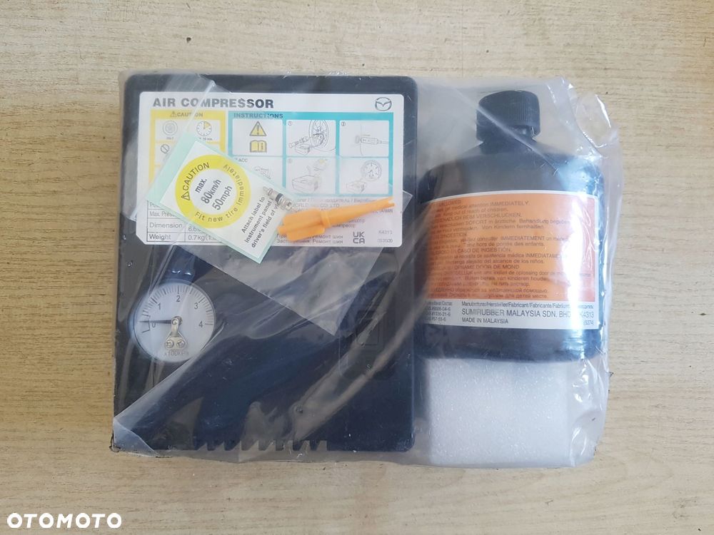 mazda kompresor do kół zestaw naprawczy koła opony om fe0137c20a - 1
