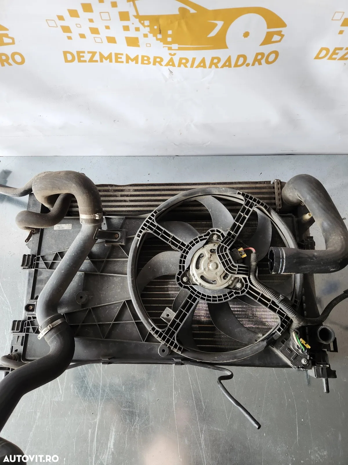 Grup Radiatoare Radiator Apa Clima Intercooler Termocupla Electroventilator Citroen Nemo Peugeot Bi - 6
