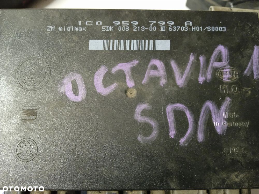 MODUŁ KOMFORTU VOLKSWAGEN  PASSAT B5 SKODA OCTAVIA 1C0959799A - 3