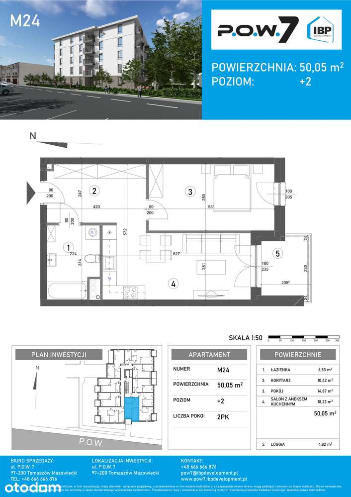 Kompaktowe 2 pokoje – idealne na start | POW7 | M24 - Pełny obrazek: 5/24