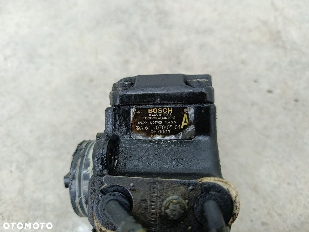 POMPA WTRYSKOWA MERCEDES-BENZ KLASA A W168 A6110700501  0445010008  BOSCH - 6