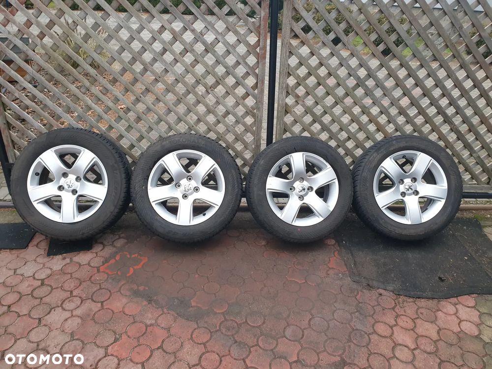 Koła Zimowe Felgi Aluminiowe Peugeot 3008 I 4x108 Yokohama 215/60 R16 6 i 7 mm - 2