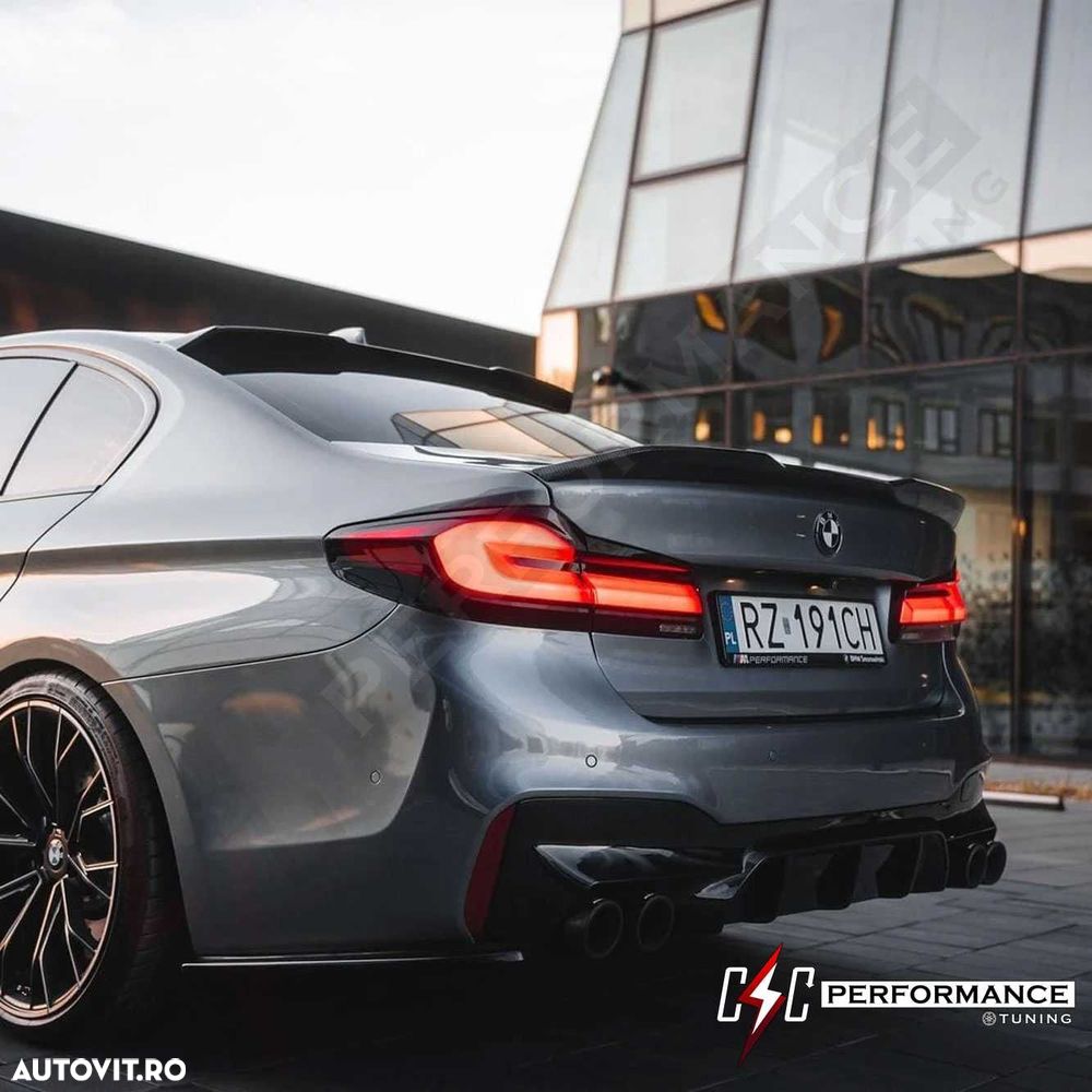 Eleron Lip Codita Portbagaj BMW G30 High Kick PSM, Negru Lucios - 1