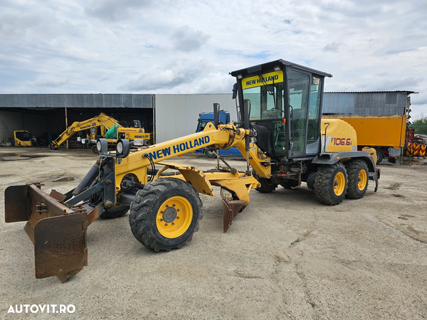 New Holland F106.6 A greder autogreder 6x6 laser complet