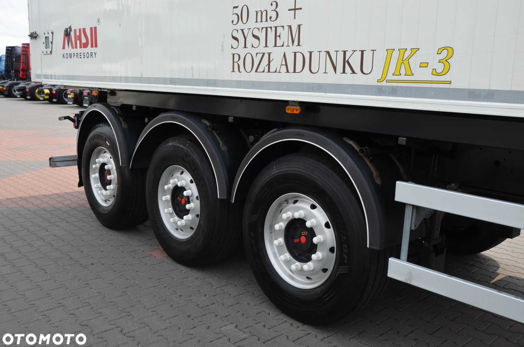 Mega WYWROTKA Z WYDMUCHEM JK-3 ! / ALU 50 m3 / 2021r / ŚCIANY GRODZIOWE / OŚ POD. / ALUSY / FULL OPCJA / 7973 - 22