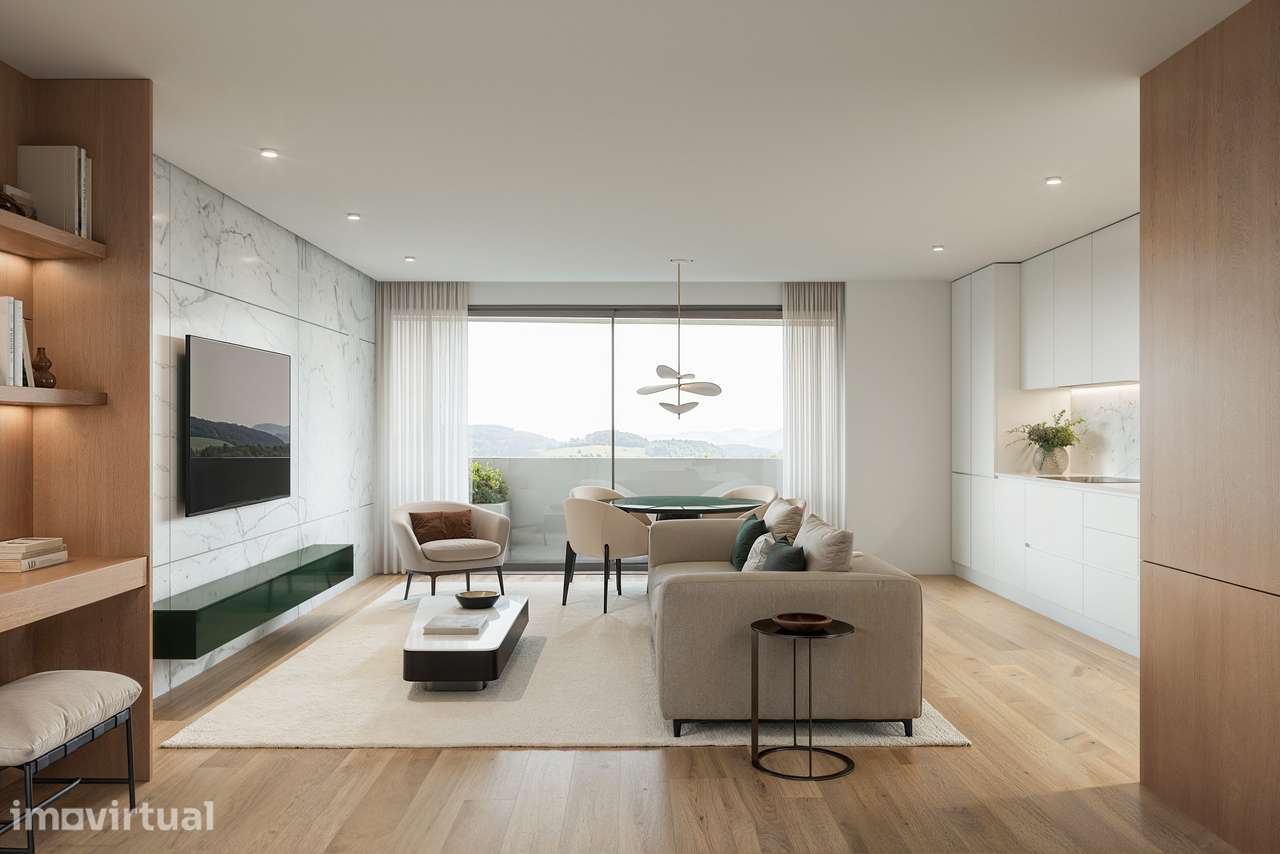 Apartamento T1+1 |Condominio com Jardim + Piscina | Lg Garagem - Grande imagem: 5/15