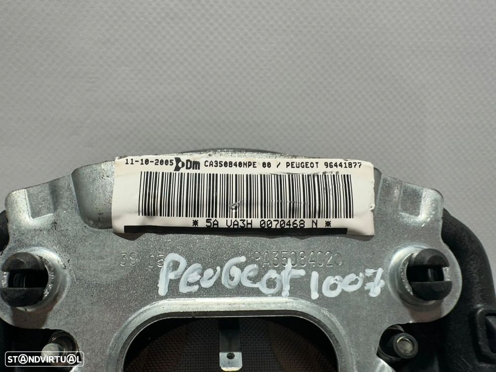 .Airbag Volante Guiador Original Peugeot 1007 96441877 2005 - 2010 - 8
