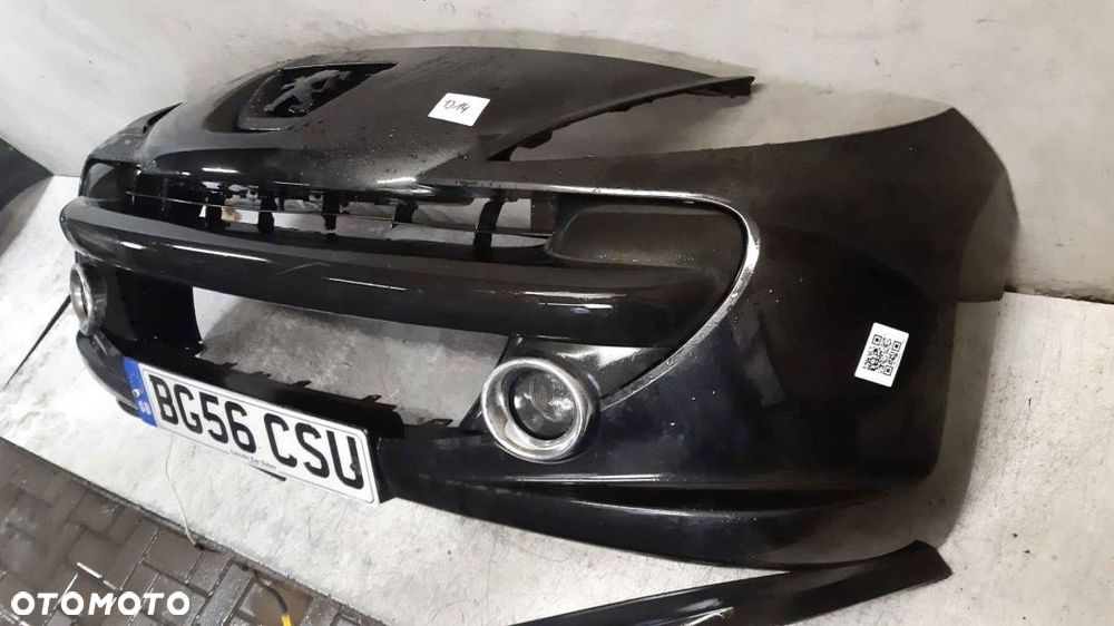 * ZDERZAK PRZÓD PRZEDNI PEUGEOT 207 URBAN MOVE EXL CZARNY HALOGENY - 4