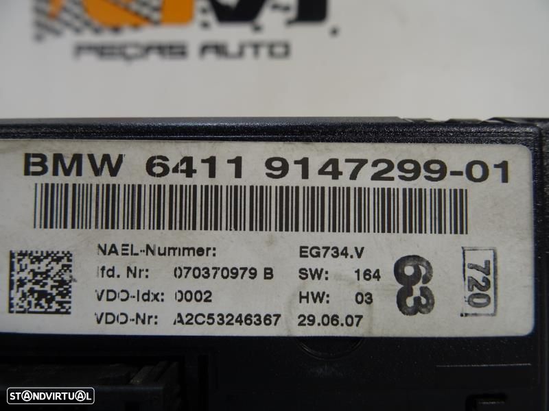 Climatronic / Comando Sofagem / Chaufagem Bmw 1 (E87)  64119147299 / 9 - 7
