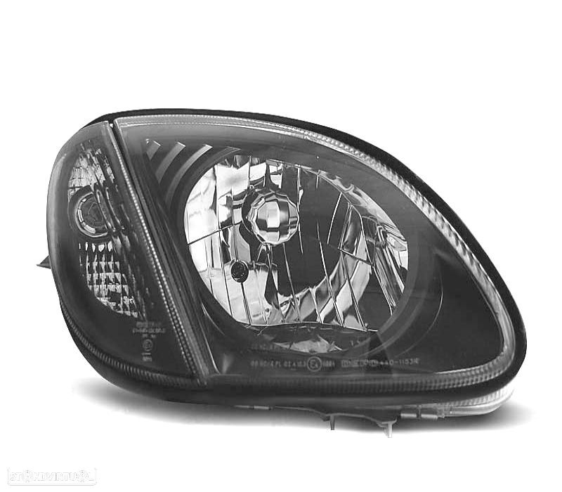 FARÓIS FRONTAIS PARA MERCEDES SLK R170. 96-04- FUNDO PRETO - 2