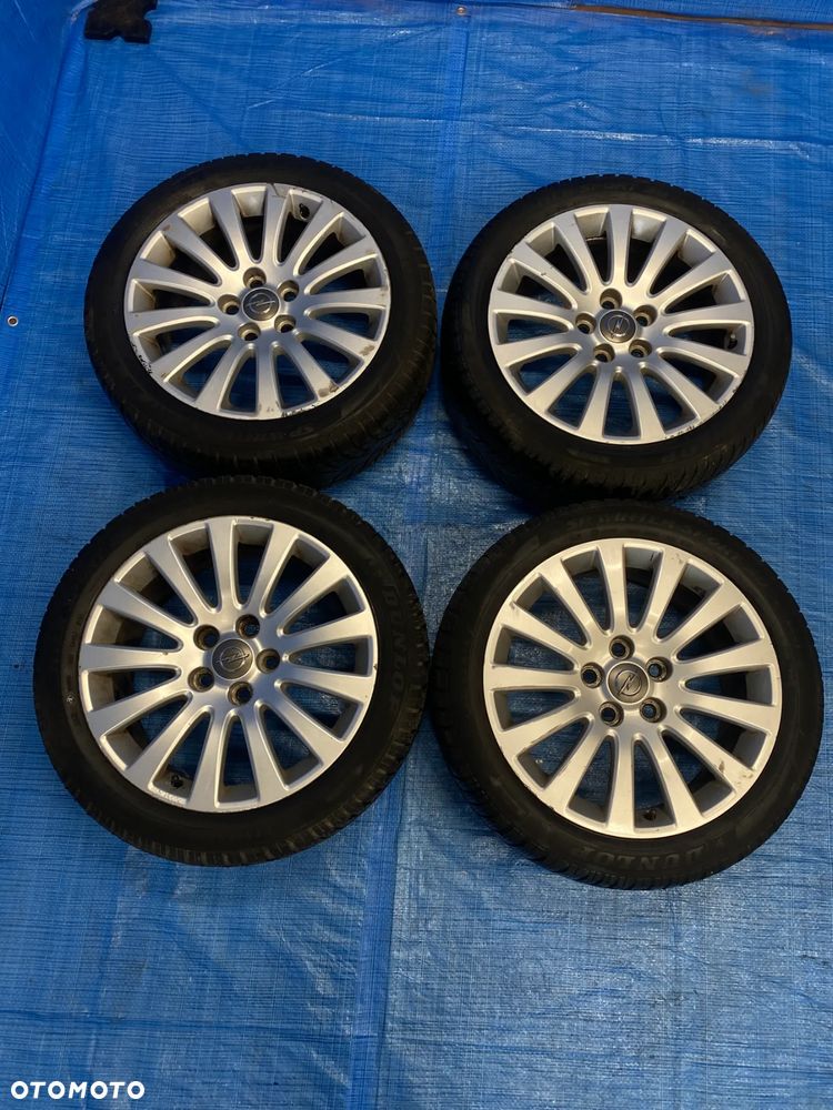 KOŁA KOŁO FELGA ALUMINIOWE ALUSY 18" 5X120; 67,1mm KOMPLET OPONY ZIMOWE DUNLOP 3,2mm OPEL INSIGNIA A  BMW - 5