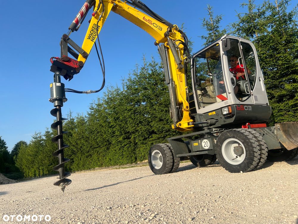 Wacker Neuson Mini KOPARKA KOŁOWA WACKER NEUSON 6503 WD 5,8t Długie ramie 3xłamane Dodatkowa hydraulika SZYBKA SKRĘTNA 2x łyżki Wiertnica skarpowa hydrauliczna Yanmar 2009r 3060mth - 16