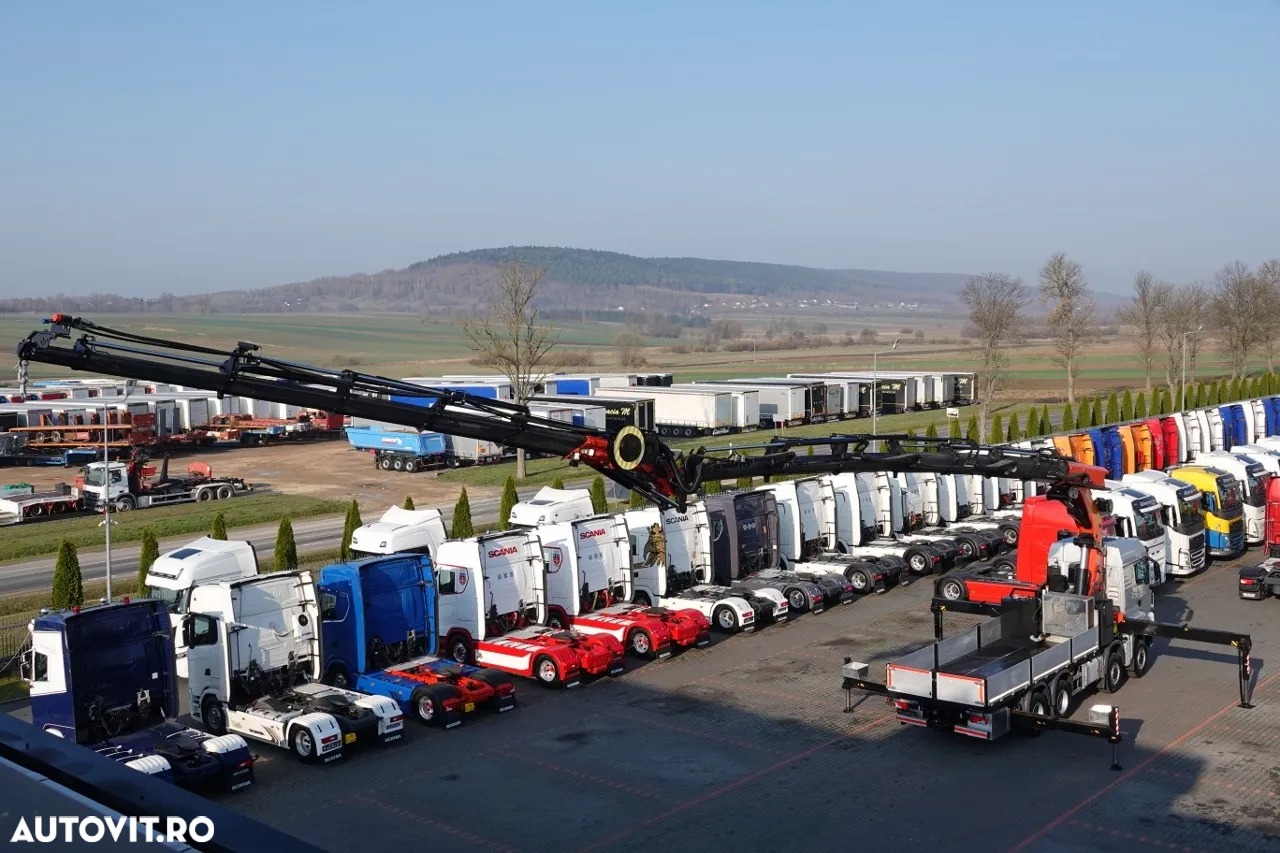 MAN TGS 41.480 / 8X6 / CUTIE + HDS PALFINGER PK 92002-SH F + FLY JIB 170 E / REACH 34 M / ÎNCĂRCARE MAX. 26.000 KG / RADIOCOMANDĂ / 5 SUPORTURI / 7 FUNCȚII / FULL SERVICE MAN / FULLINGER - 7