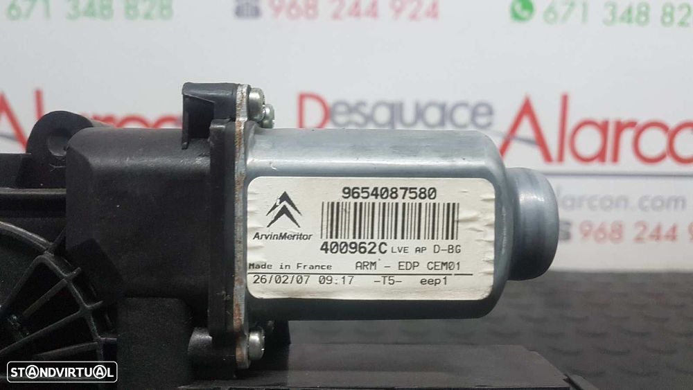 MOTOR ELEVADOR FRENTE DIREITO CITROEN C4 PICASSO LX PLUS - 8