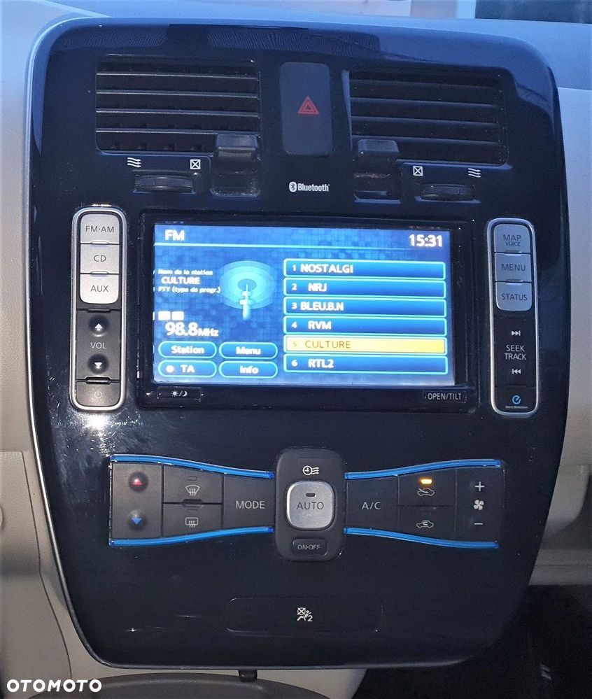 NISSAN LEAF I ZE0 RADIO NAWIGACJA GPS PANEL RAMKA PRZEŁĄCZNIK 259153NDOE 25915 3NDOE QY-7201N-E 3ND0E 259153ND0E ZB  QY7201NE - 1