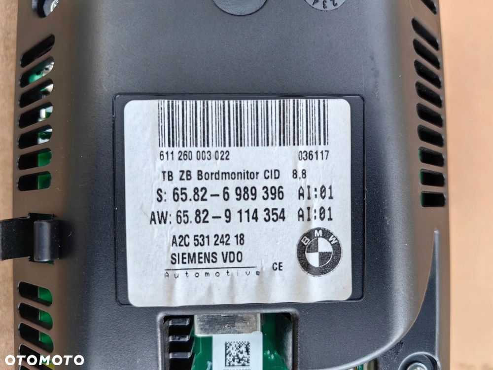 Wyświetlacz monitor nawigacji radia BMW 6 e63 e64 6989396 - 4