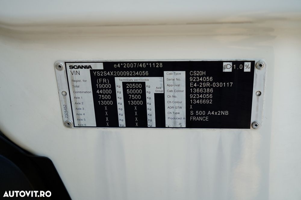 Scania S 500 / RETARDER / I-PARK COOL / COMPLET AIRMATIC / JANTE DIN ALIAJ / PIELE / - 38