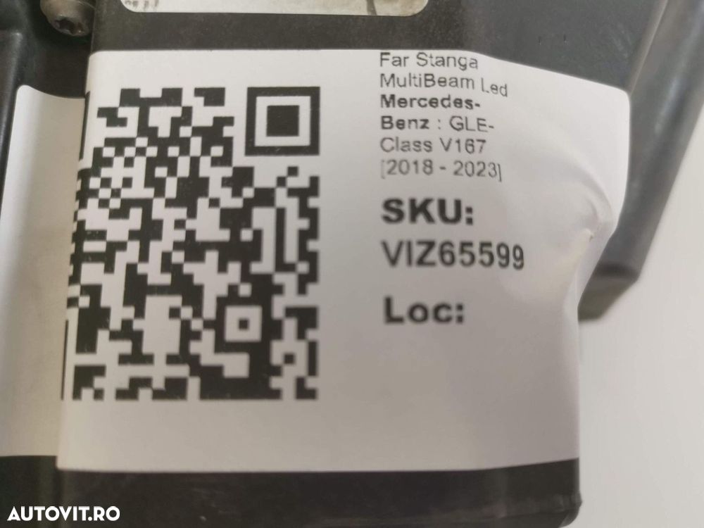 Far Stanga MultiBeam Led Mercedes-Benz  GLE-Class V167 2018 2019 2020 - 8