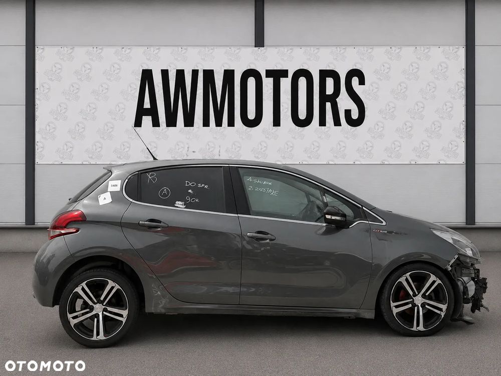 PEUGEOT 208 GT LINE 2017 *SAMOCHÓD NA CZĘŚCI* 5406 KTP - LAKIER SZARY SHARK MASKA, LAMPA, DRZWI, LUSTERKO, ZDERZAK, GRILL, BŁOTNIK, KLAPA, BELKA, DESKA, FOTELE, KANAPA, ĆWIARTKA KIEROWNICA, TARCZE, ZACISKI, ZAWIESZENIE, KOMPLETNY PRZÓD, KOMPLETNY TYŁ, LICZNIK, ZEGARY, PRAWE LEWE PRZÓD TYŁ - 4