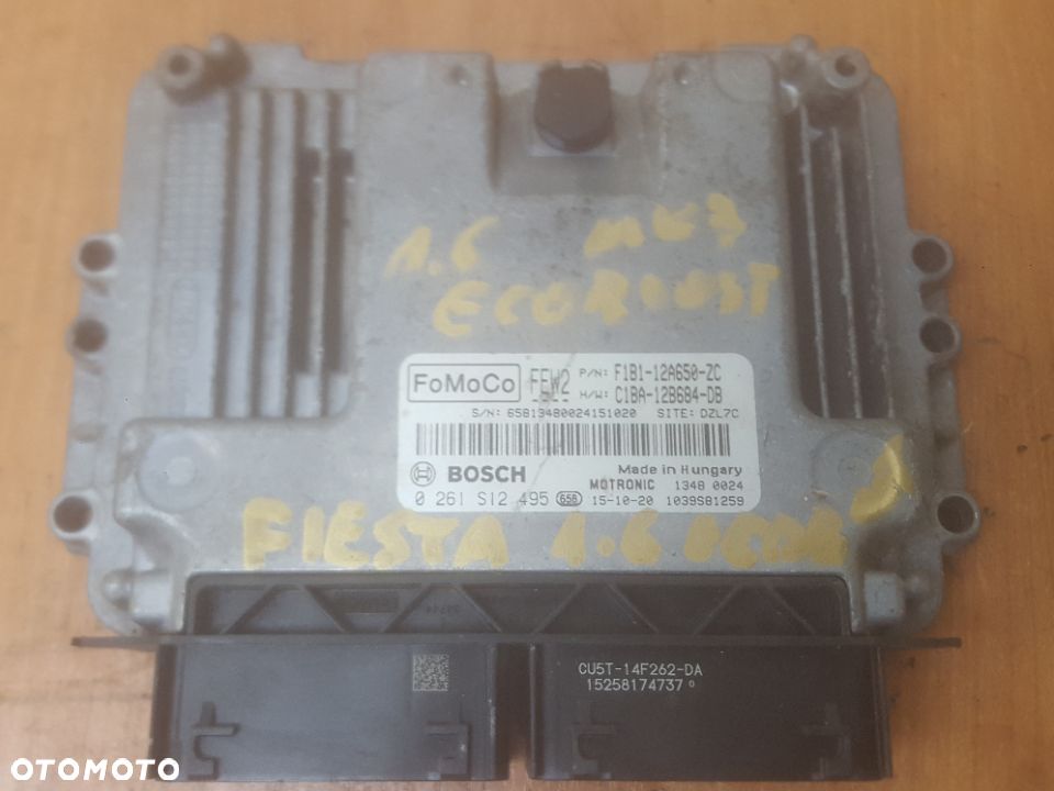KOMPUTER FORD F1B1-12A650-ZC C1BA-12B684-DB FIESTA MK7 ST 1.6   RADOM