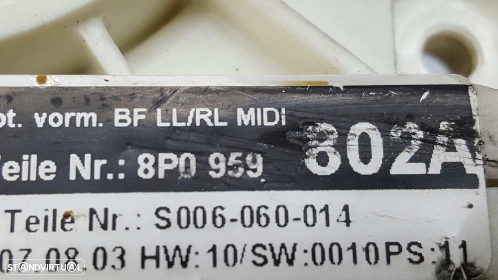 MOTOR ELEVADOR FRENTE DIREITO AUDI A3 (8P) 1.9 TDI AMBIENTE - 6