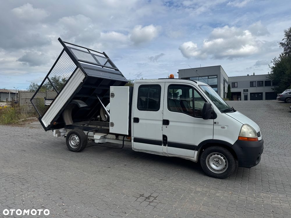 Renault Master 2009 r. kraty wywóz liści Wywrotka Kiper Brygadówka 7 Osobowy Dubelkabina Dobelkabina Wywrot Doka - 5