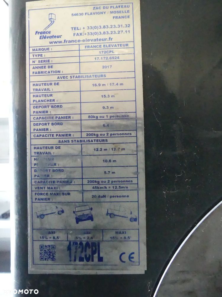 Iveco DAILY 72-180 / ZWYŻKA 17.4m / PODNOŚNIK KOSZOWY / - 25