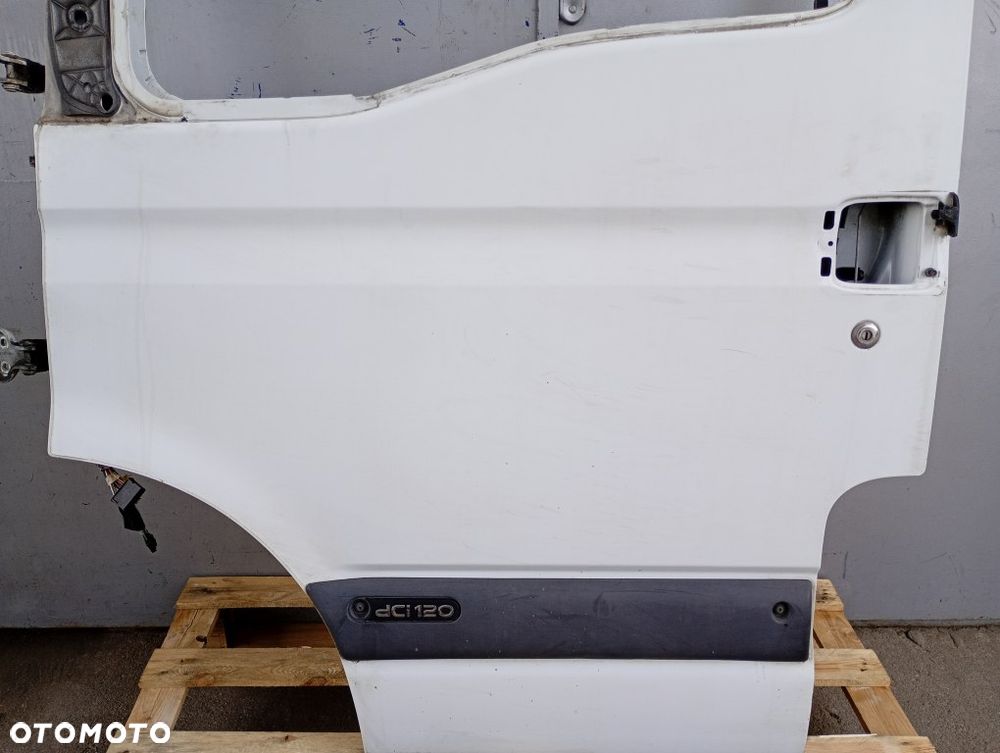 drzwi przednie lewe przód renault master II opel movano a nissan interstar 2003-2010 białe - 4