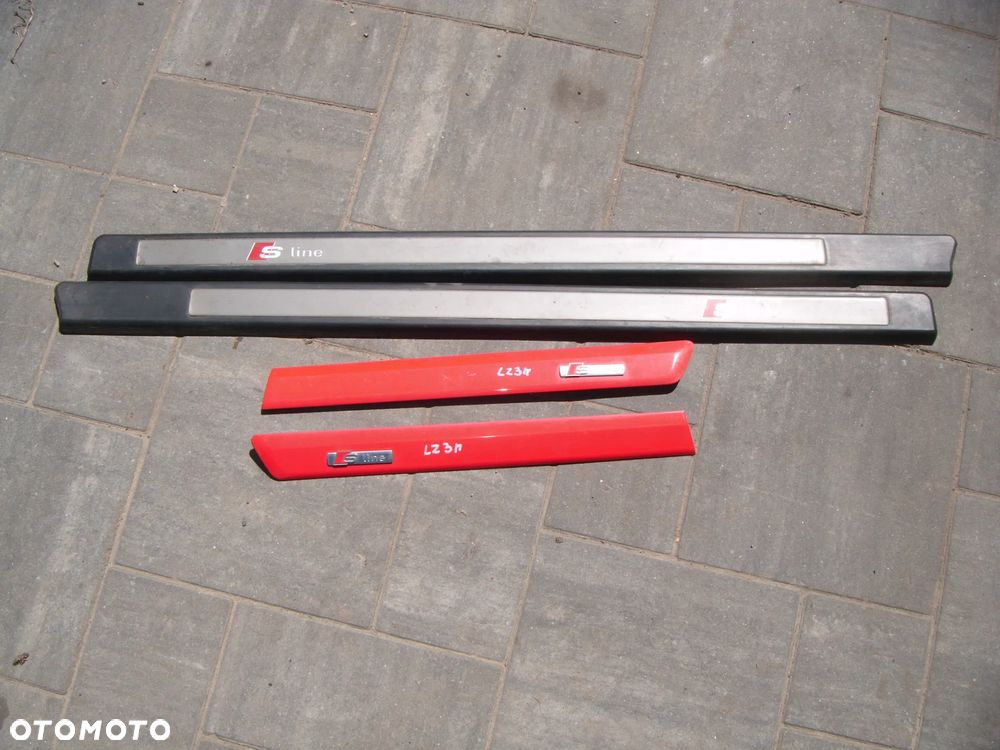 audi a3 8p 3d listwy progowe i listwy błotników tył Sline - 1