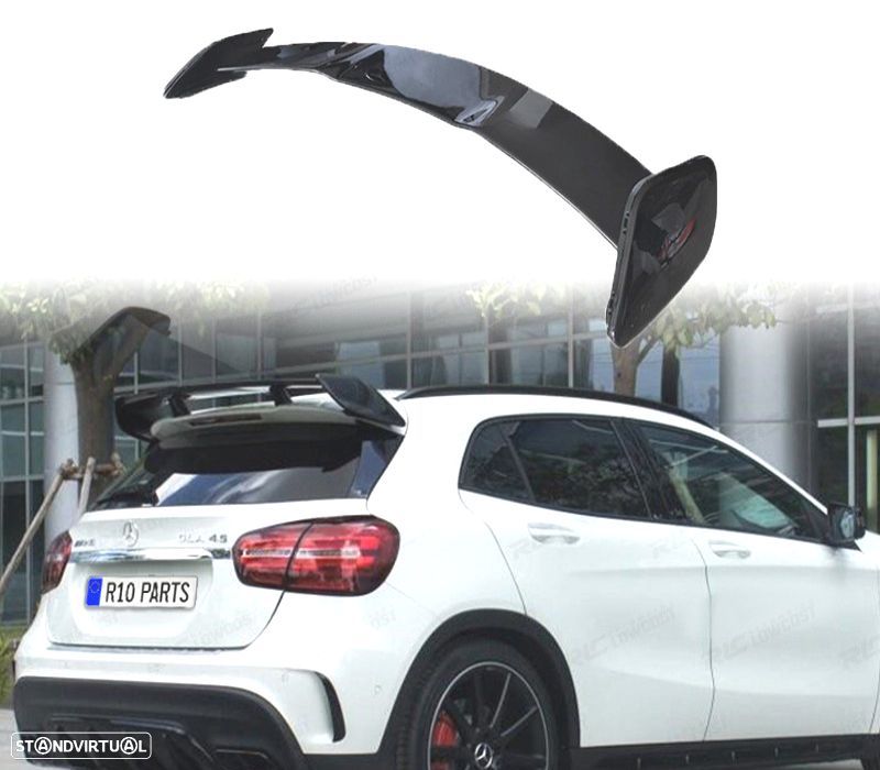 AILERON TETO MERCEDES GLA X156 LOOK AMG PRETO BRILHANTE - 1