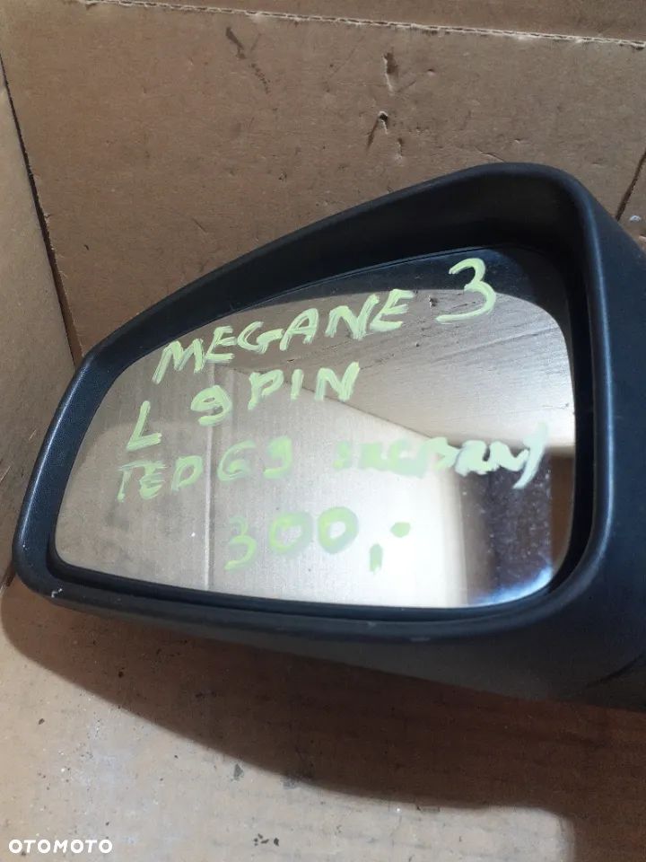 LUSTERKO LEWE SKŁADANE LEWY LEWA TED69 SREBRNY SREBRNE 9 PIN RENAULT MEGANE 3 - 2