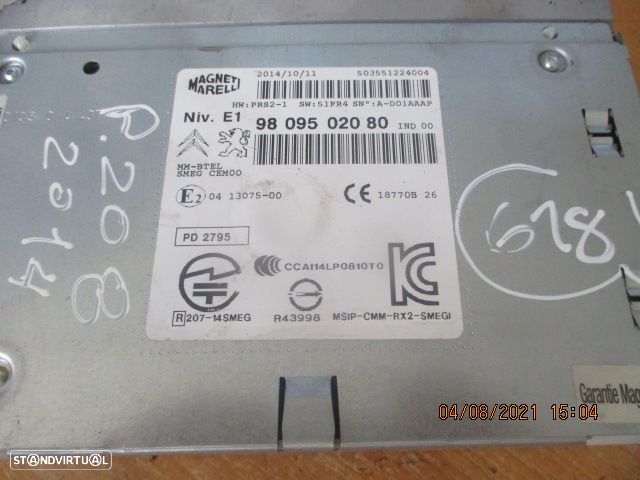 Radios 9809502080 PEUGEOT 208 2014 - 2
