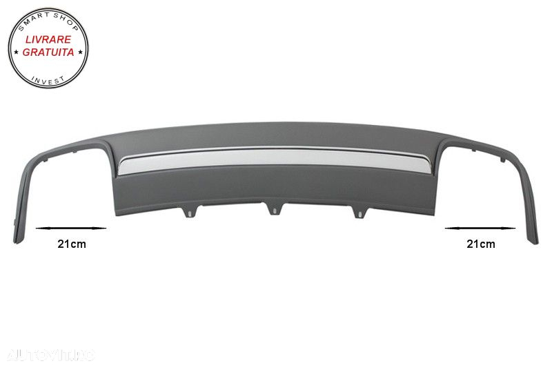 Difuzor Bara Spate Audi A4 B8 Facelift (2012-2015) Sedan Avant S4 Design- livrare gratuita - 7