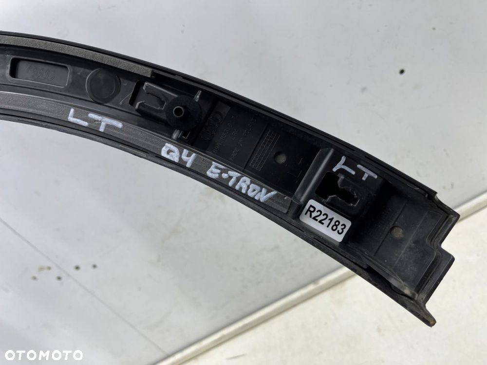 Listwa Audi Q4 e-tron Etron + Sportback 89b 21r.- lewy tylny rant nadkola błotnika nakładka - 15
