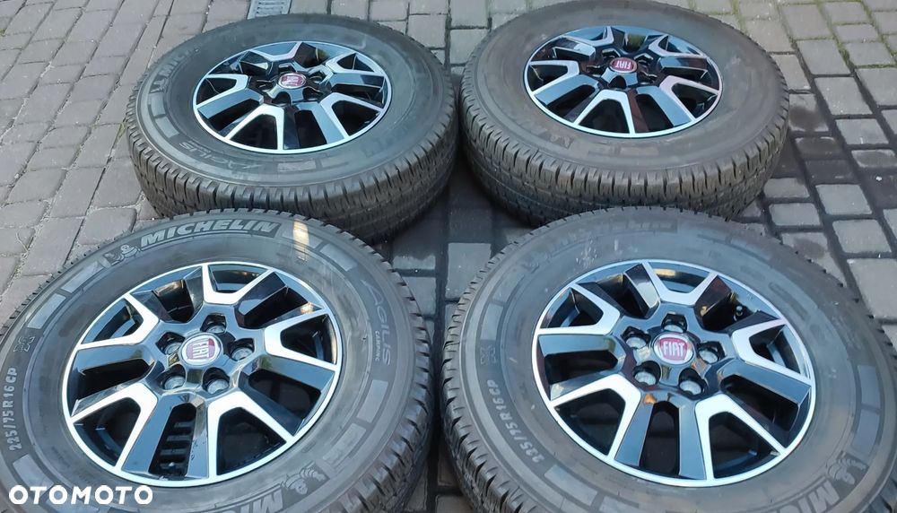 Koła Felgi Aluminiowe Oryg. Fiat Ducato Peugeot Boxer Citroen Jumper  Camper 16Cali 5x118 Michelin Agilis 225/75/16CP 2021r 4x8,4mm - 1