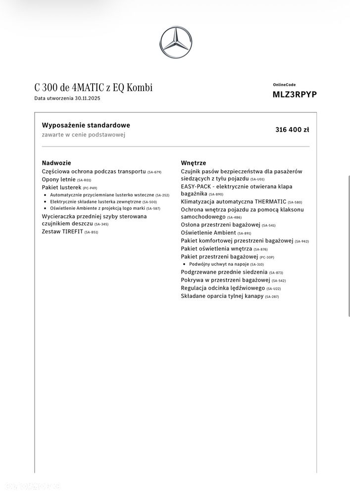 Mercedes-Benz Klasa C 300 de PHEV 4-Matic AMG - 7