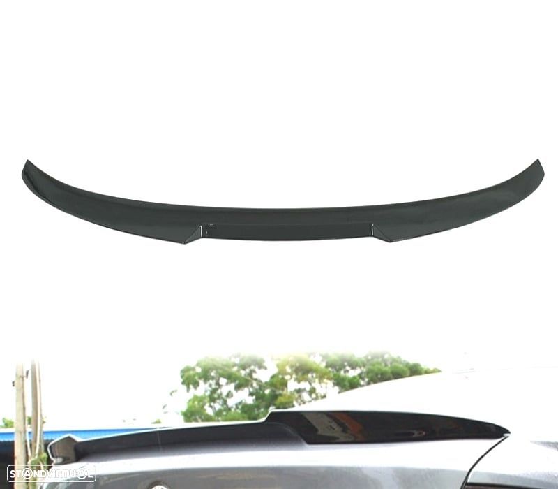 AILERON SPOILER TRASEIRO BMW F10 10-17 LOOK M4 PRETO BRILHANTE - 1