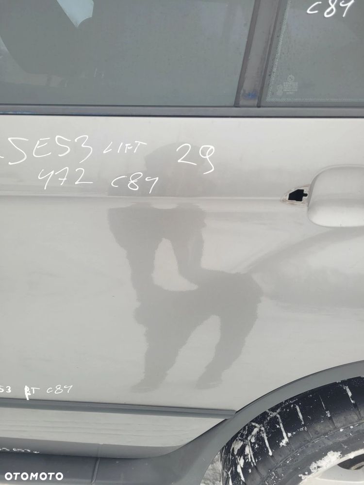 DRZWI LEWY TYŁ TYLNE BMW X5 E53 LIFT 472 STERLING GRAU C84 - 4