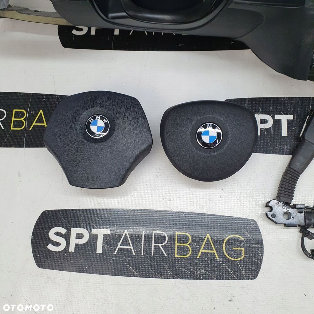 BMW E90 E91 E92 DESKA ROZDZIELCZA KONSOLA KOKPIT PULPIT PODUSZKI AIRBAG AIR BAG NAPINACZE KIT SET - 8