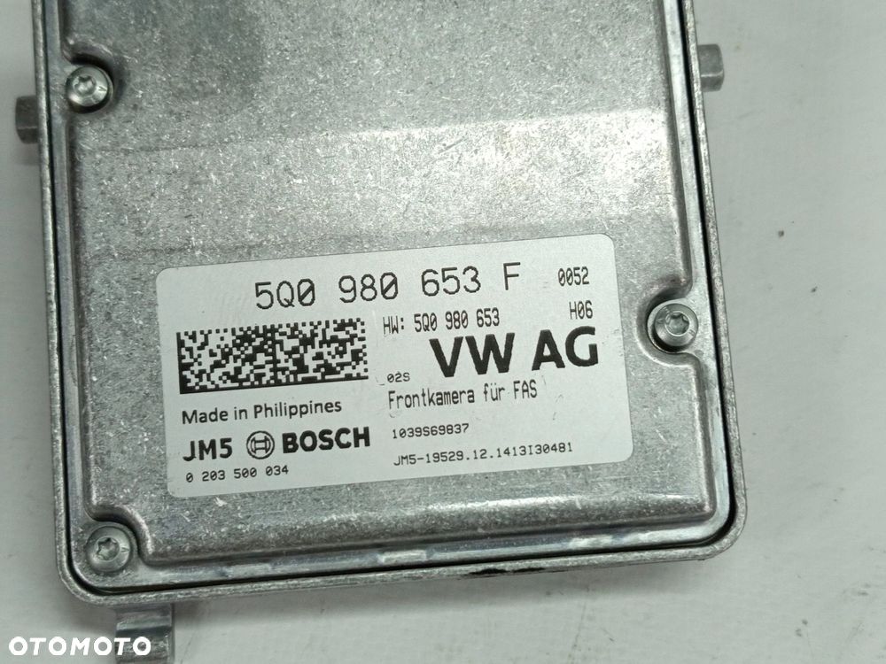 SEAT LEON III VW GOLF VII KAMERA SZYBY RADAR LANE ASSIST 5Q0980653F - 2