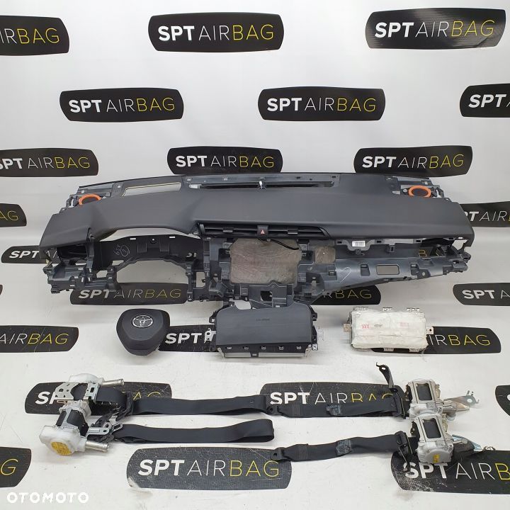 TOYOTA CAMRY DESKA ROZDZIELCZA KONSOLA KOKPIT PULPIT PODUSZKI AIRBAG AIR BAG PASY KIT SET - 1