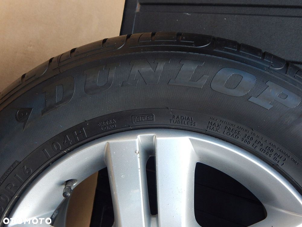 vw t5 alufelga koło zapasowe opona dunlop 235/60 r16 bieżnik 5.71 - 3