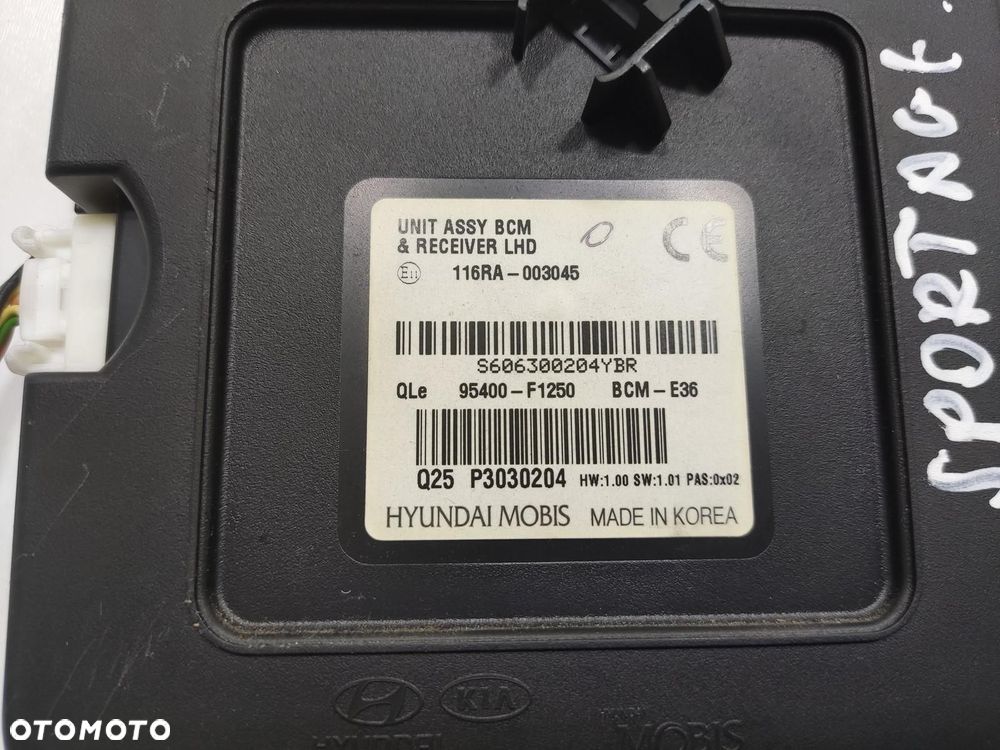 MODUŁ STEROWNIK BCM KIA SPORTAGE IV 2016-2021 95400-F1250 - 4