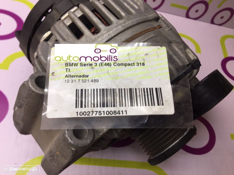 Alternador BMW Serie3 1.8 115Cv 2002 - Ref: 0124325072 - NO50102 - 4