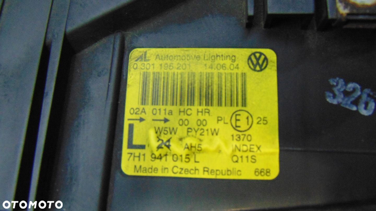 VW T5 LAMPY PRZEDNIE PRZÓD LAMPA 7H1941016 - 13
