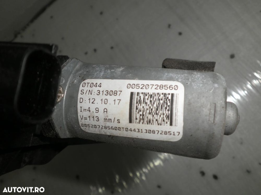 Macara geam + motoras usa dreapta fata Fiat Tipo 2017 520728560 - 3