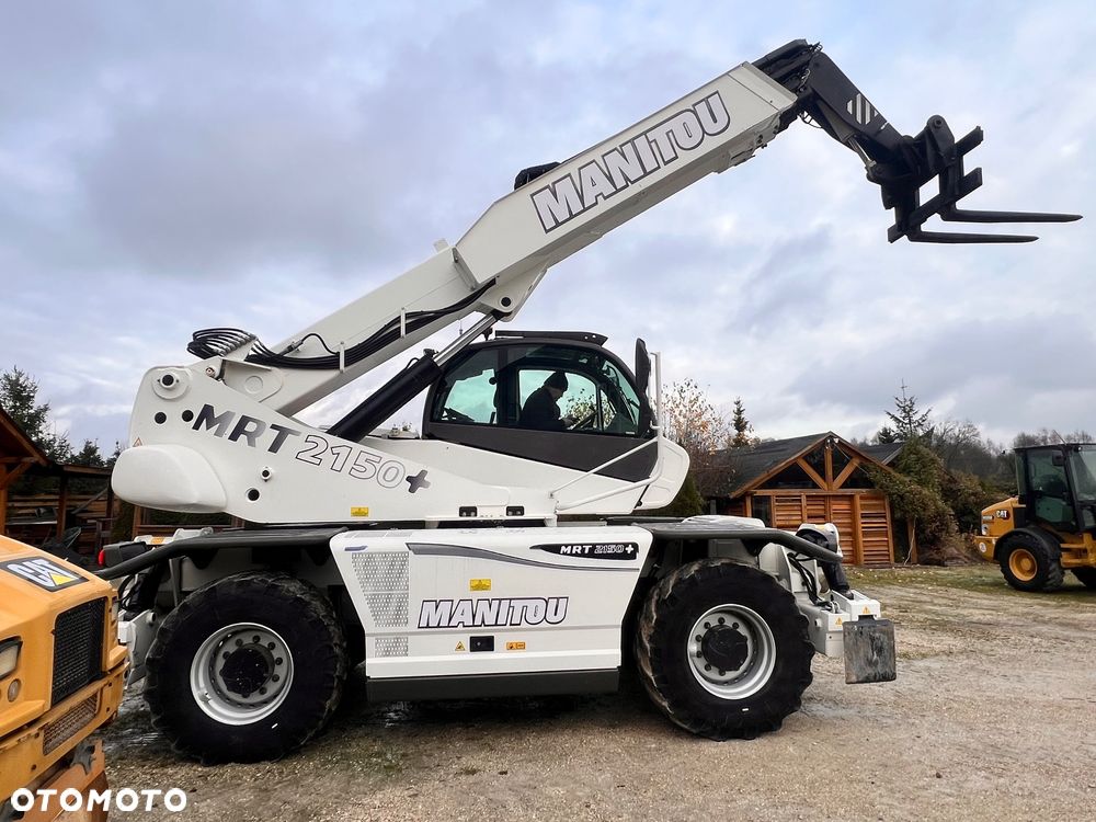Manitou 2150 Mrt MANITOU ŁADOWARKA TELESKOPOWA Roto  widły kosz PILOT do sterowania  2016/17 1840 2540 2550 kolor od nowości biały Mercedes silnik manitou Roto Mrt 2150 - 4