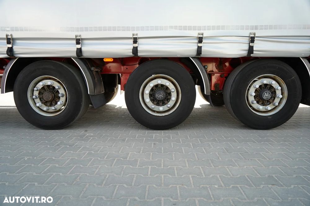 Fliegl MEGA CORTINĂ / REMORCA DIN OȚEL - 7 M / ACOPERIȘ CULISANT / PLATĂ JOSĂ - 15