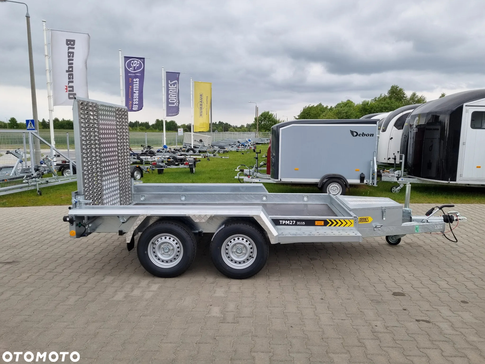 Lorries Przyczepa TPM 27, 303x160 cm 2,7T koparka, bobcat - 16