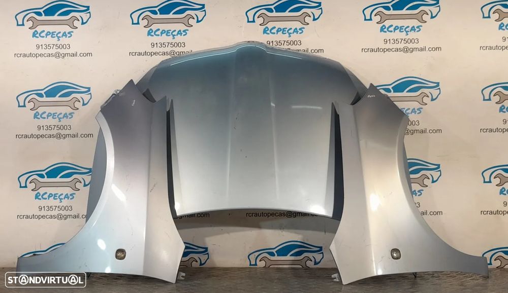 FRENTE COMPLETA SKODA FABIA II 2 MK2 542 CAPOT PARACHOQUES GUARDA-LAMAS OTICAS RADIADOR VENTILADOR FRENTE FIBRA REFORÇO - 6